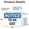 Signmission Exit Sign, Vinyl Decal, 24 in W, 18 in H, To An Exit OS-2PACK-NS-D-1824-L-18679 - alternate 6
